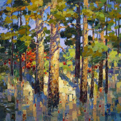 In the forest de Vadim Dolgov, Pintura a la venta en Singulart