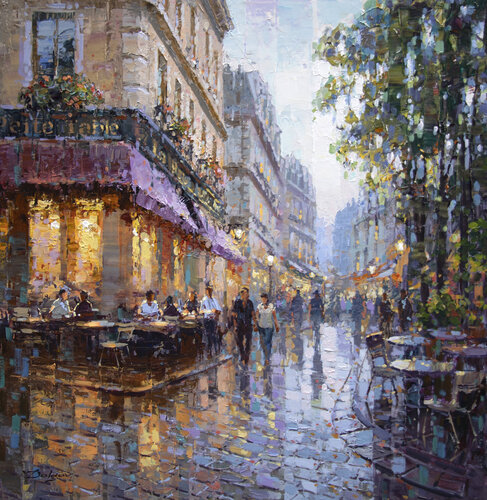 Summer Evening de Vadim Dolgov, Pintura a la venta en Singulart