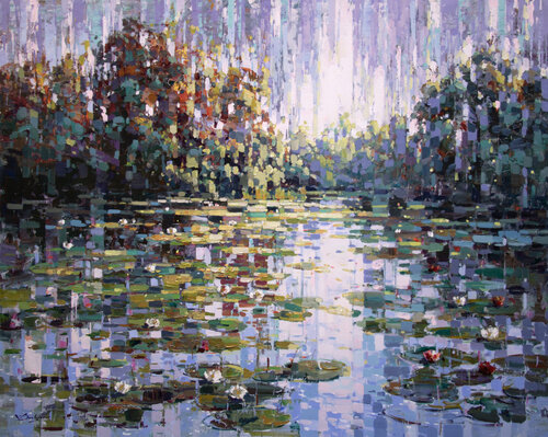 Whispers of willow di Vadim Dolgov, Pittura in vendita su Singulart