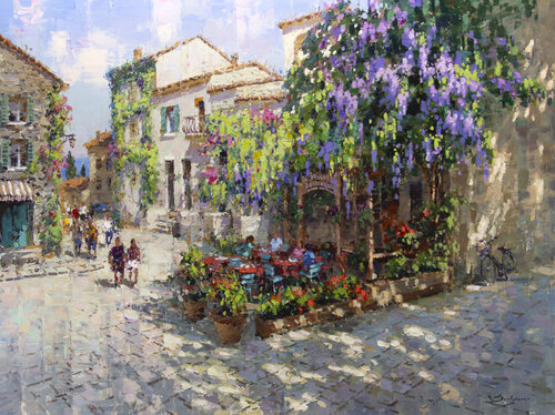 Mediterranean Retreat de Vadim Dolgov, Pintura a la venta en Singulart