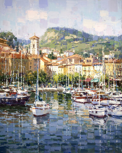 Harbor of Cassis de Vadim Dolgov, Pintura a la venta en Singulart