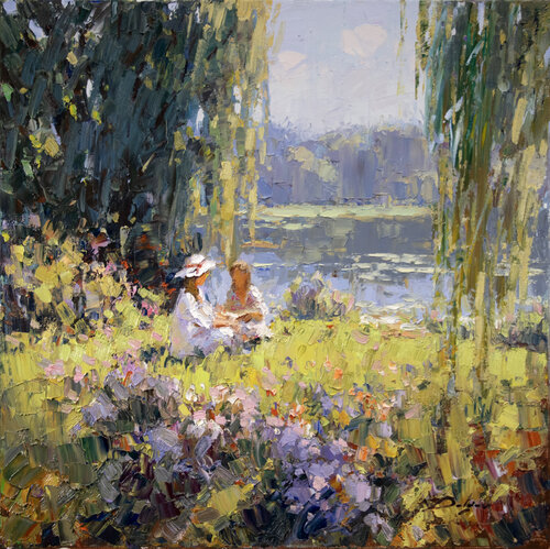 In a glade by Vadim Dolgov, Painting for Sale on Singulart