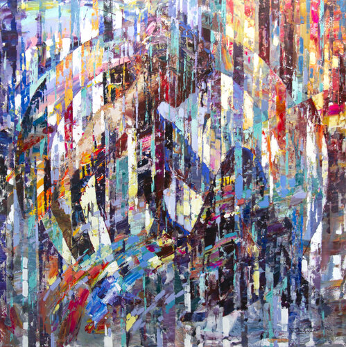 Rainbow rising di Vadim Dolgov, Pittura in vendita su Singulart