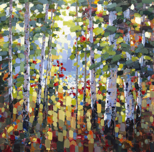 Sparkles in the bush di Vadim Dolgov, Pittura in vendita su Singulart