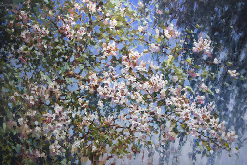 Magnolia van Vadim Dolgov, Schilderij te koop op Singulart