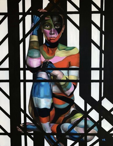 Gefangen in Farben par Valentina Andrees-Reschetizka, Peinture en vente sur Singulart