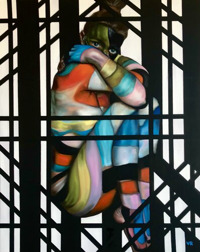 Gefangen in Farben 2 par Valentina Andrees-Reschetizka, Peinture en vente sur Singulart