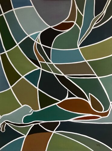 Zurück nach vorne par Valentina Andrees-Reschetizka, Peinture en vente sur Singulart