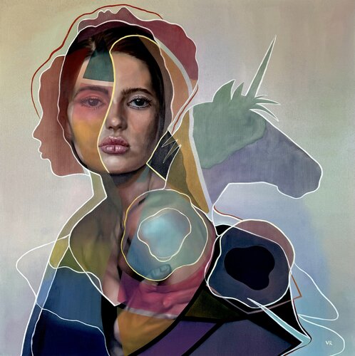 Abbraccia il tuo unicorno par Valentina Andrees-Reschetizka, Peinture en vente sur Singulart