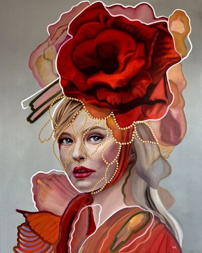 Incantesimo dei fiori di passione van Valentina Andrees-Reschetizka, Schilderij te koop op Singulart