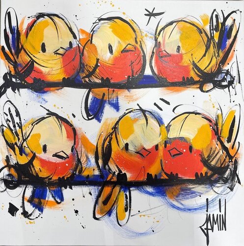 Les oiseaux voyageurs  di David Jamin, Pittura in vendita su Singulart