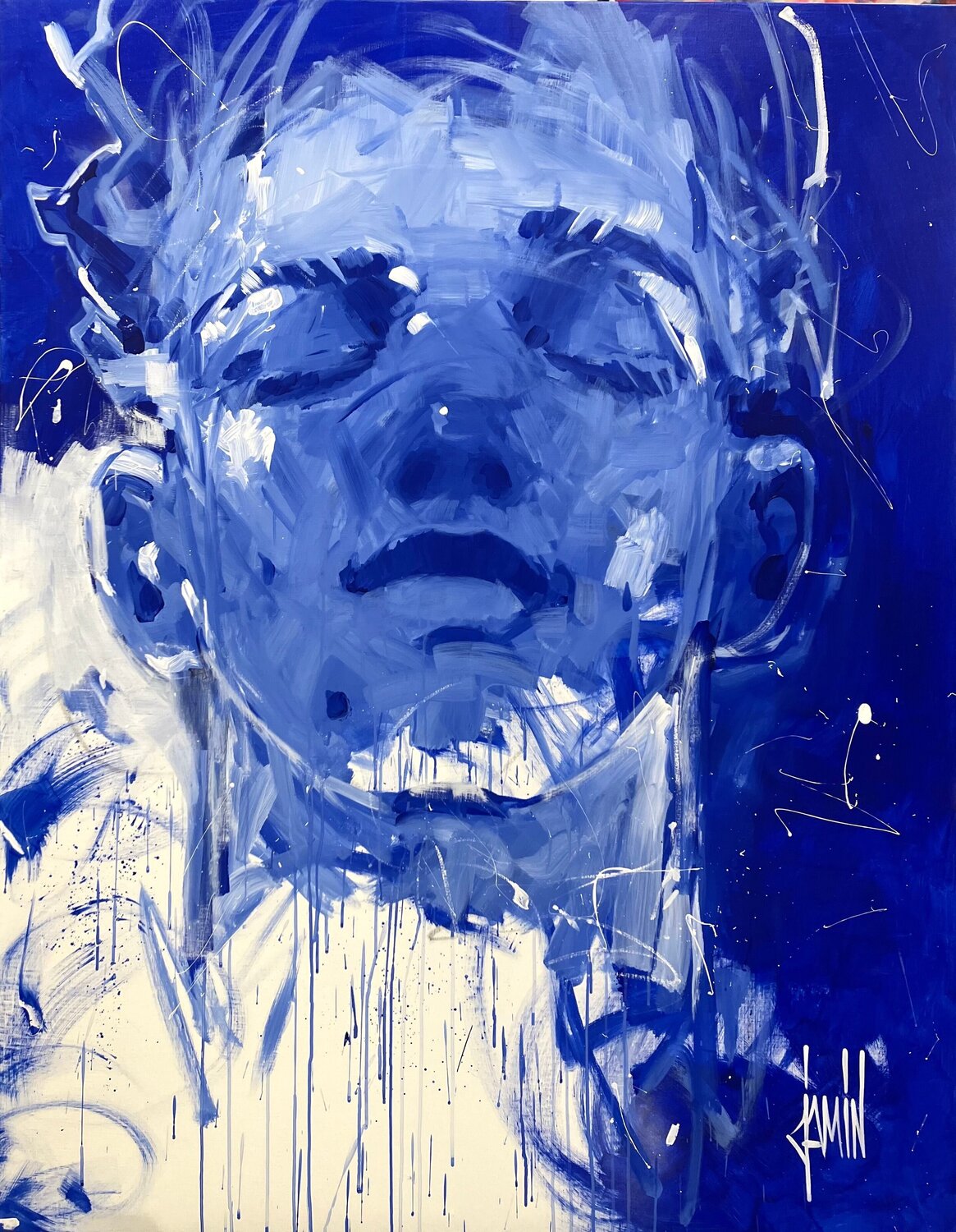 Confident blue David Jamin