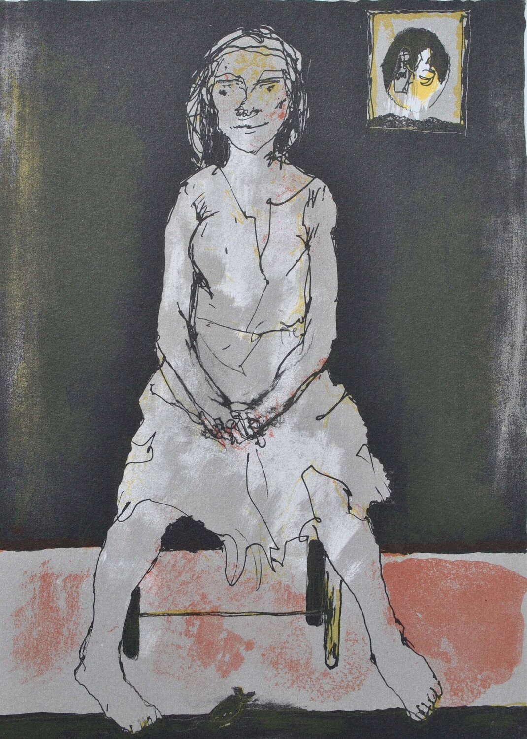 JEAN JANSEM【カフェシアターの一幕】lithograph JEAN JANSEM【カフェ