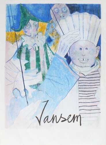 Expo 93 - Galerie Matignon (avant la lettre) van Jean Jansem, Afdruk te koop op Singulart