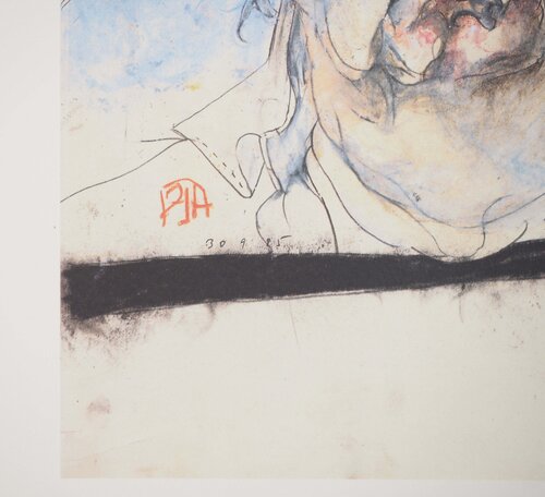 Autoportrait à lunettes by Horst Janssen, Print for Sale on Singulart