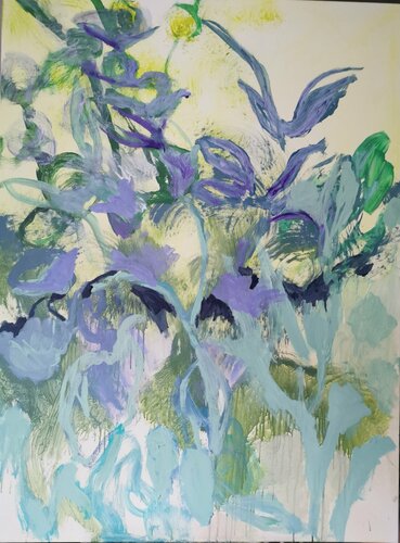 Par delà,  le vent.... van Aline Wiest, Schilderij te koop op Singulart