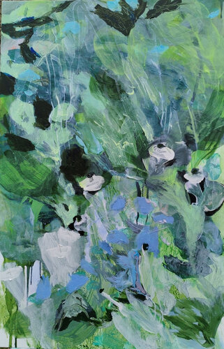 ...où le vent emporte van Aline Wiest, Schilderij te koop op Singulart