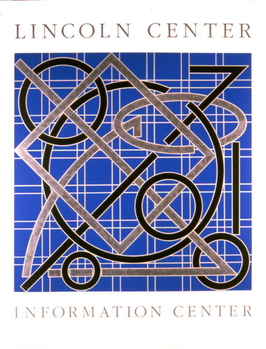 Lincoln Center Information Center - 1986 Serigraph 46" x 35" de Valerie Jaudon, Impresión a la venta en Singulart