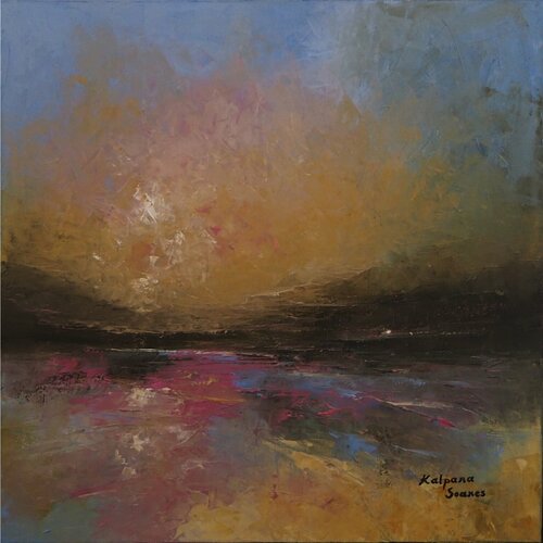 Highland Evening par Kalpana Soanes, Peinture en vente sur Singulart