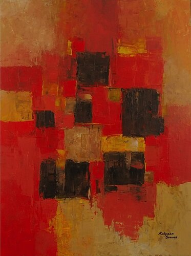 Walk With Me This Autumn van Kalpana Soanes, Schilderij te koop op Singulart