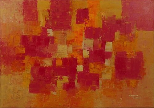 Flame Of Hope In Every Heart van Kalpana Soanes, Schilderij te koop op Singulart