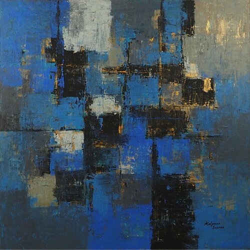 Look Up At Your North Star di Kalpana Soanes, Pittura in vendita su Singulart