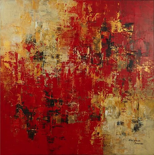 Shades Of Your Love van Kalpana Soanes, Schilderij te koop op Singulart