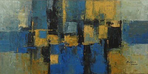 Dream Despite The Party In Your Head van Kalpana Soanes, Schilderij te koop op Singulart