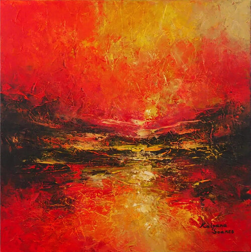 Beaming Shore di Kalpana Soanes, Pittura in vendita su Singulart