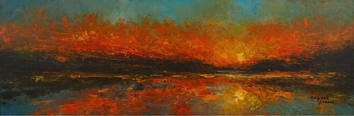 Rowdy Shore di Kalpana Soanes, Pittura in vendita su Singulart