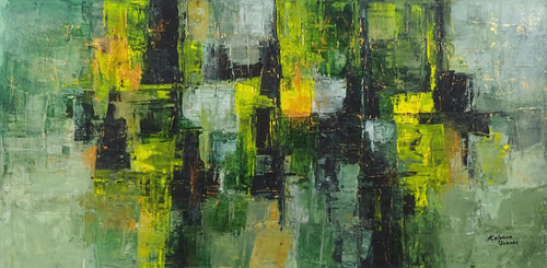 Comfortable In My Own Shadow di Kalpana Soanes, Pittura in vendita su Singulart