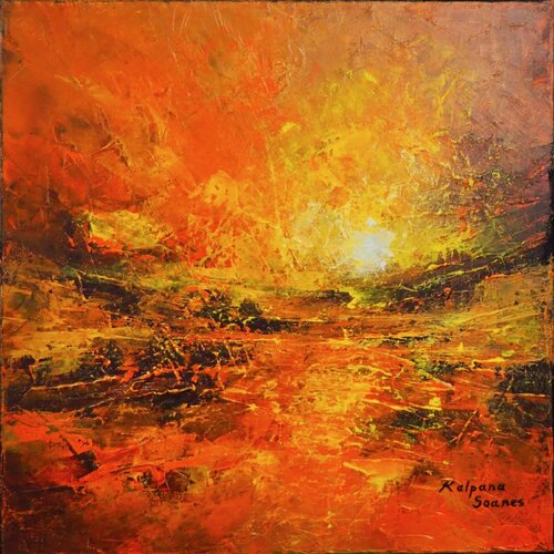 Faith In The Autumn Sunrise von Kalpana Soanes, Malerei kaufen auf Singulart