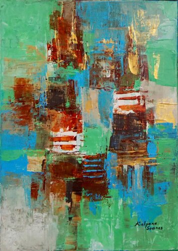 Tribal Nature di Kalpana Soanes, Pittura in vendita su Singulart