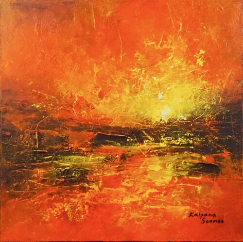 Embrace The Day van Kalpana Soanes, Schilderij te koop op Singulart