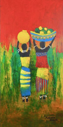 Friends Come What May par Kalpana Soanes, Peinture en vente sur Singulart