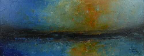 Mellow Shore van Kalpana Soanes, Schilderij te koop op Singulart