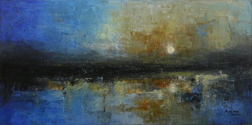 Moonwashed van Kalpana Soanes, Schilderij te koop op Singulart