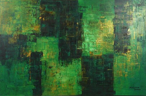 Lush Green di Kalpana Soanes, Pittura in vendita su Singulart