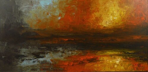 Exuberant Shore van Kalpana Soanes, Schilderij te koop op Singulart