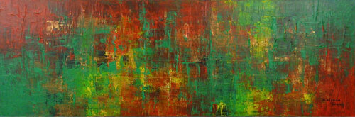 Grateful For The Day van Kalpana Soanes, Schilderij te koop op Singulart