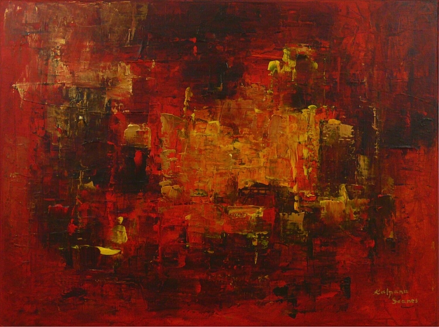 Shades Of Kindness III Kalpana Soanes Originalgemälde zu verkaufen