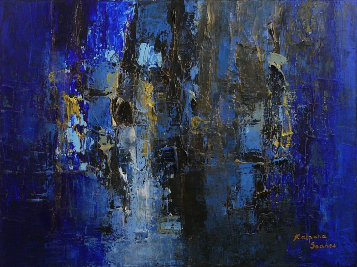 Shades Of Solitude III Kalpana Soanes Originalgemälde zu verkaufen