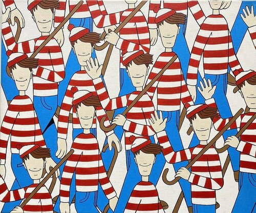 Where's Waldo van Jerkface, Schilderij te koop op Singulart