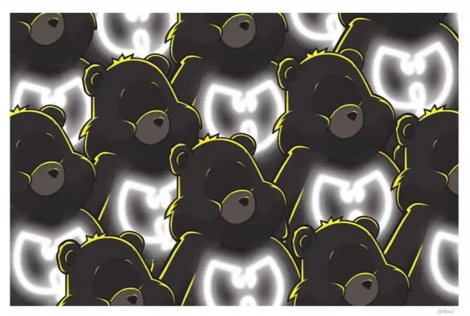 Glow Bears Jerkface Druck zu verkaufen