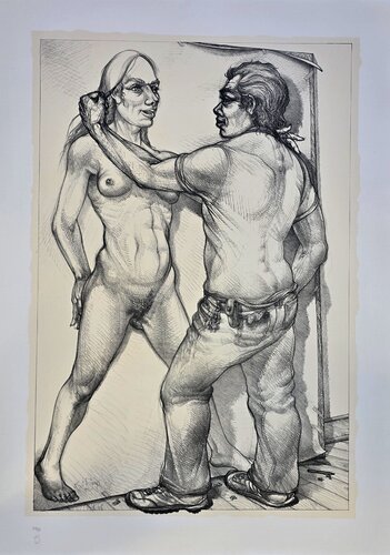 Artist and Model van Luis Jiménez, Afdruk te koop op Singulart