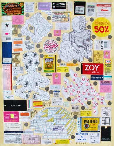 Figura Monolitica van Cisco Jiménez, Werk op papier te koop op Singulart