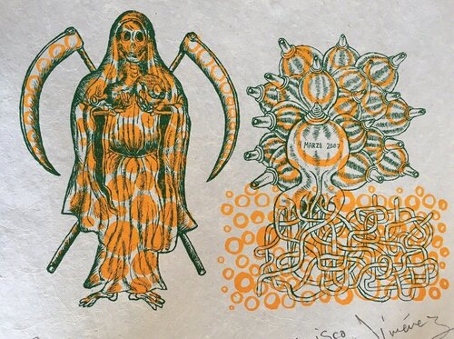 Santa Muerte (Holy Death) van Cisco Jiménez, Afdruk te koop op Singulart
