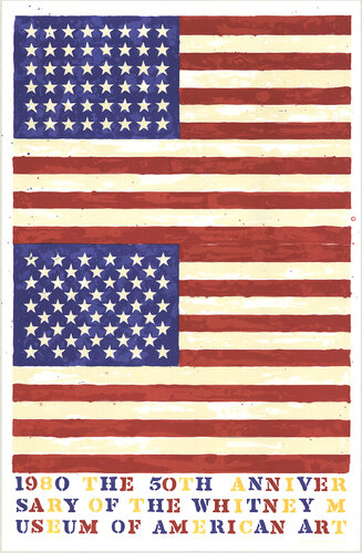 The 50th Anniversary of the Whitney Museum of American Art (Double Flag) by Jasper Johns, Print for Sale on Singulart