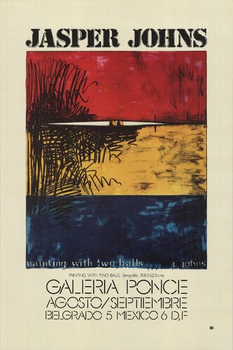 Painting with Two Balls by Jasper Johns, Print for Sale on Singulart