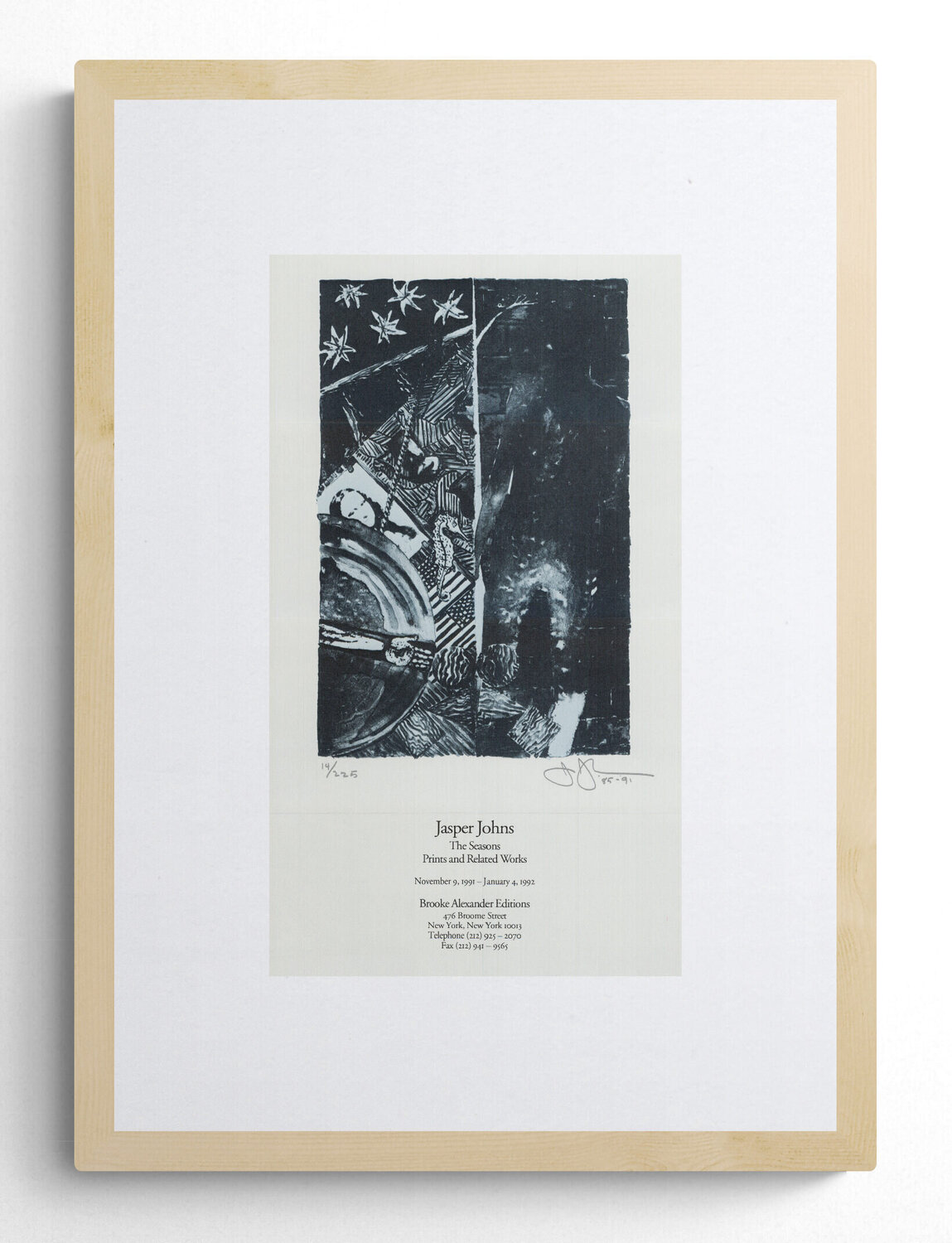 Summer (Blue), 1991 Jasper Johns Druck zu verkaufen